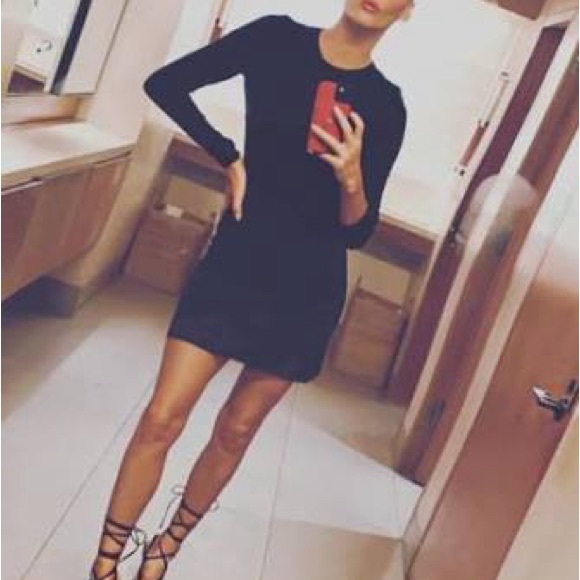 SCHUTZ Black Strappy Lace-Up Heels - Picture 3 of 7